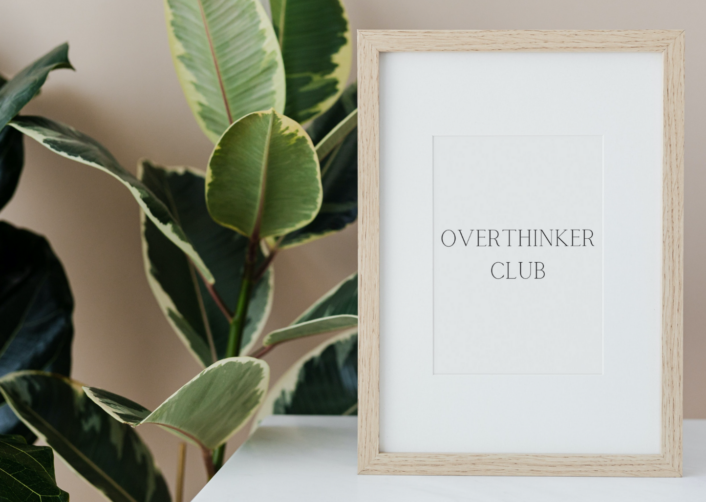 "Overthinker Club" Digital Print