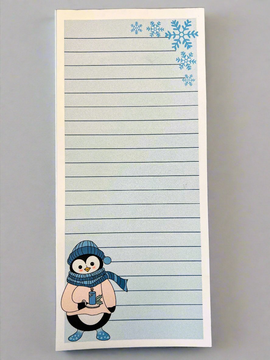 Cozy Penguins Magnetic Notepad
