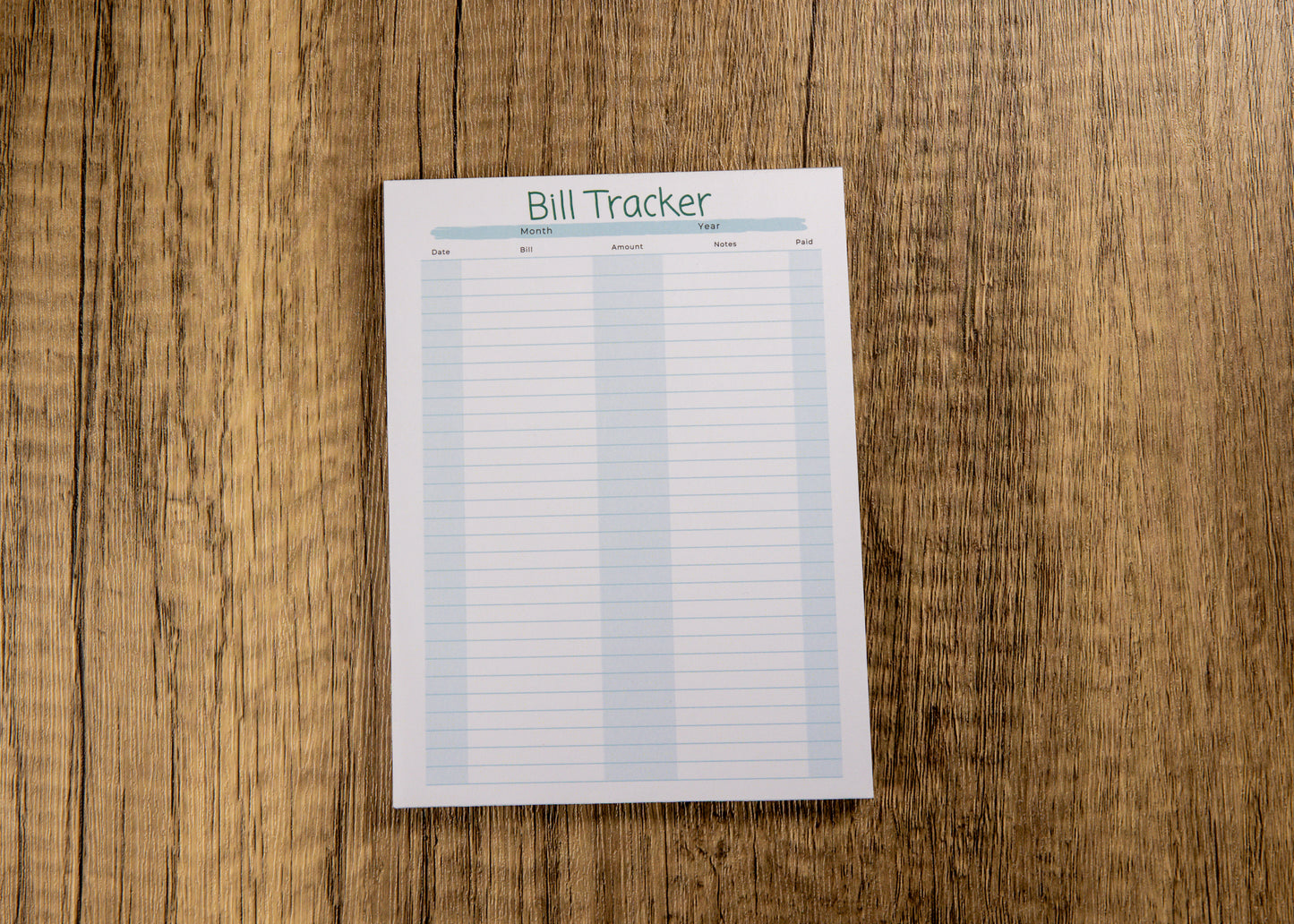 Bill Tracker (Travel Size)