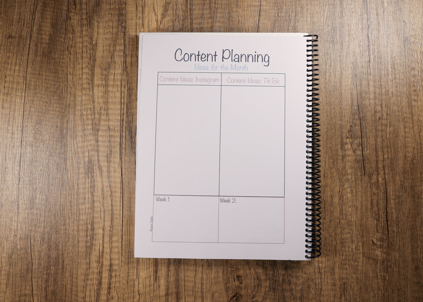 Content Creator Planner
