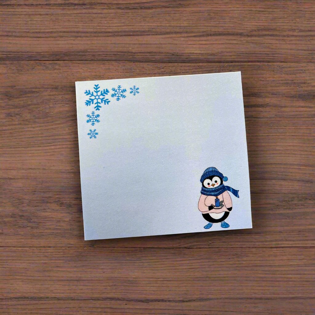 Winter Penguin Sticky Note
