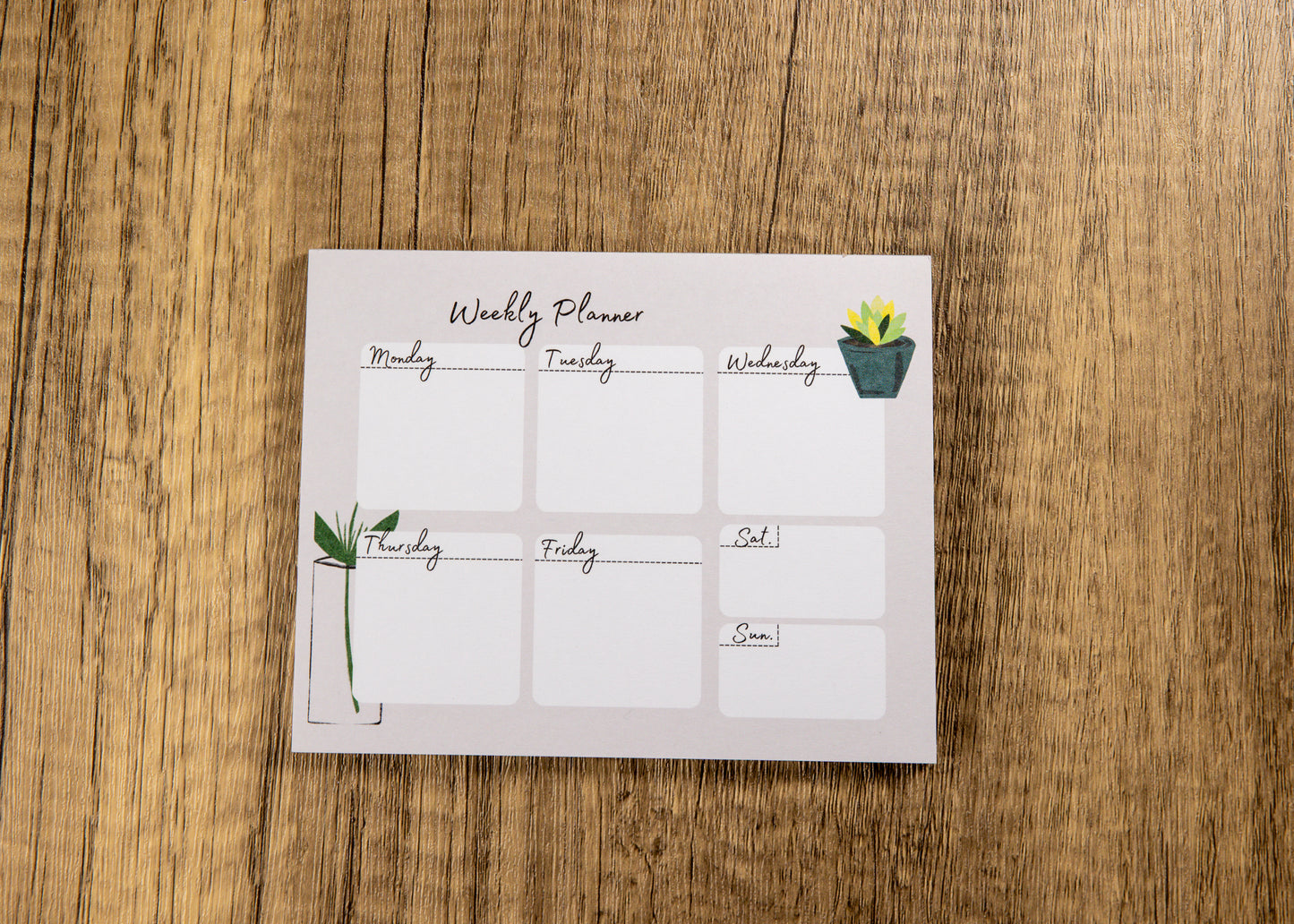 Floral Weekly Notepad (Travel Size)