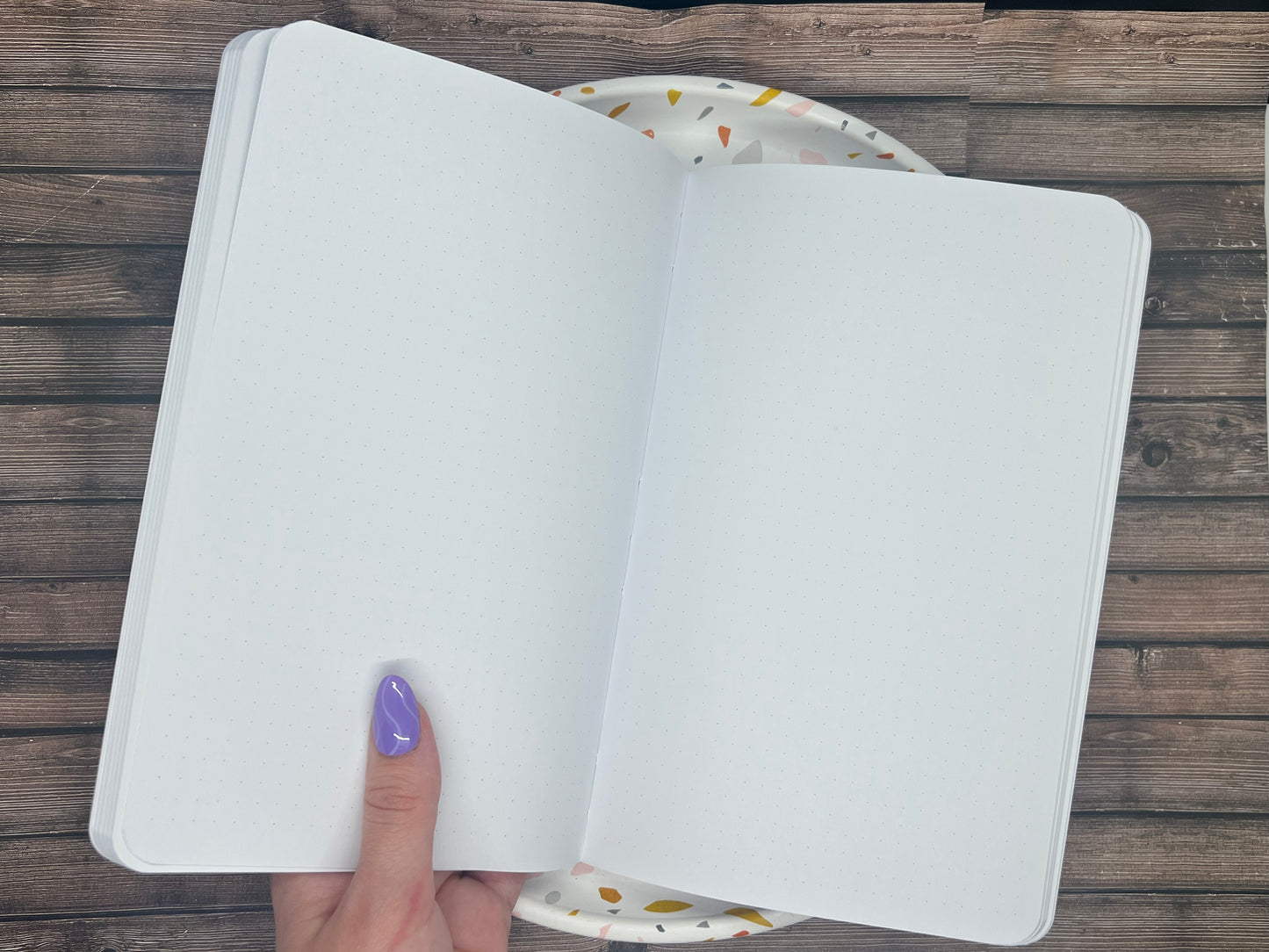 Grey Chex Bullet Journal