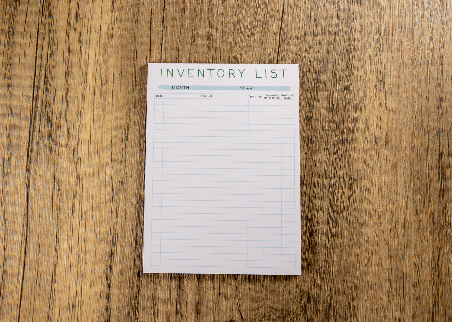 Inventory List (Travel Size)
