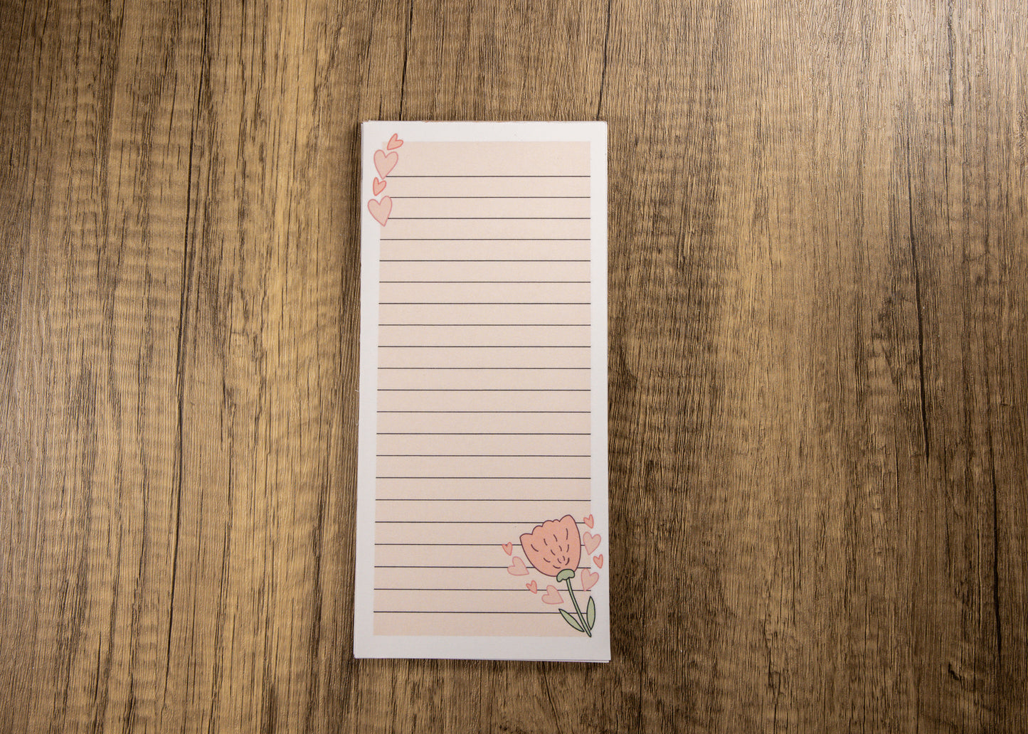 Lovely Rose Magnetic Notepad