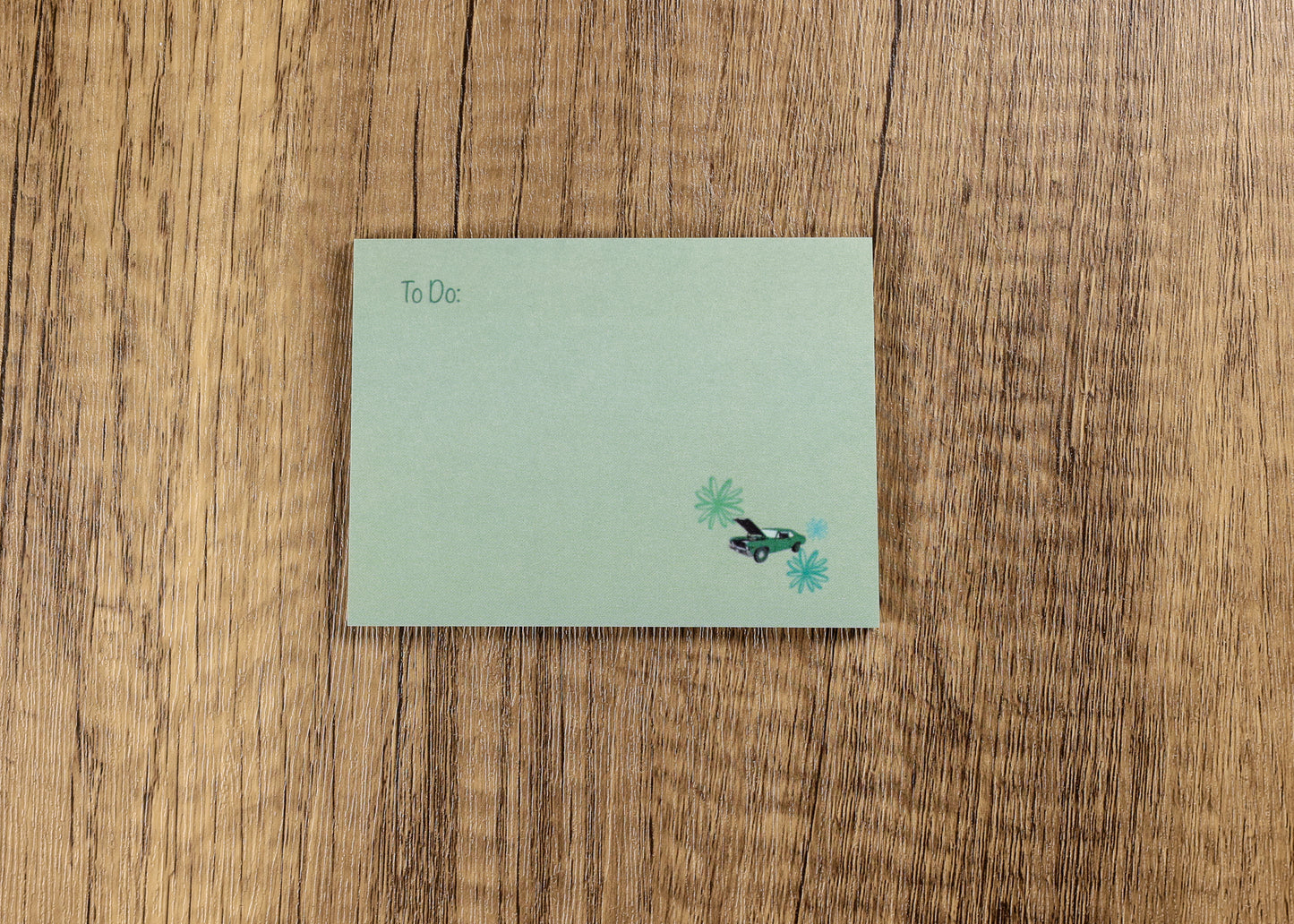 Floral Car To-DO Sticky Notes